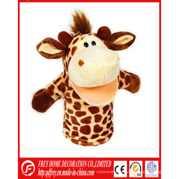 Brinquedo quente do fantoche da mão do girafa da peluche da venda com CE